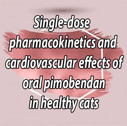 Single-dose pharmacokinetics and cardiovascular effects of oral pimobendan in healthy cats